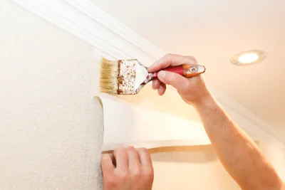 Pose de papier peint à Orrouer — revêtements muraux et toiles de verre